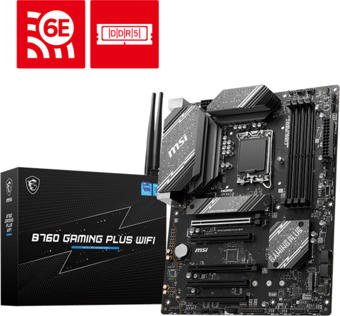 MSI B760 GAMING PLUS WIFI D5 M.2 HDMI DP LAN WİFİ MATX 1700P
