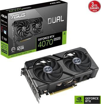 ASUS DUAL-RTX4070S-12G-EVO RTX 4070 SUPER 12GB GDDR6X HDMI 3XDP DLSS3 192BİT