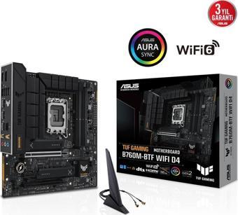 ASUS TUF GAMING B760M-BTF WIFI D4 5333 M.2 HDMI DP 1700p mATX