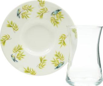 Tulu Heybeli 6 Kişilik 12 Parça Çay Seti 160 ml