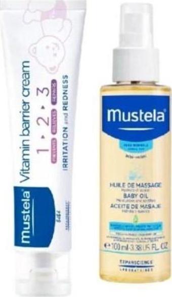 Mustela Pişik Kremi  100 ml + Mustela Bebek Yağı 100 ml