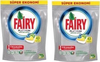 Fairy Platinum Bulaşık Makinesi Deterjanı Kapsülü Limonlu 43'lü