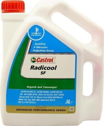 Castrol Radicool Sf Konsantre Kırmızı Antifriz 3 Lt