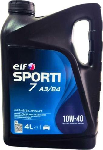 Elf Sporti 7 A3/B4 10W-40 4 Litre Motor Yağı (Üretim Yılı: 2021)