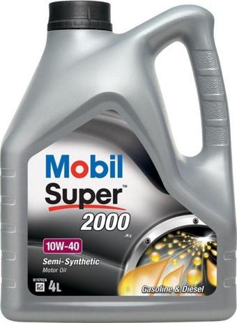 Mobil Super 2000 X1 10W40 4 Litre Motor Yağı (Üretim Yılı: 2022)