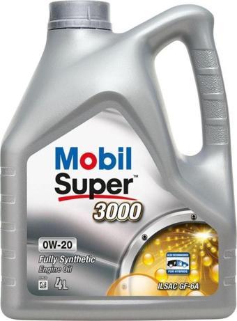 Mobil Super 3000 0W-20 4 Litre Motor Yağı (Üretim Yılı: 2024)