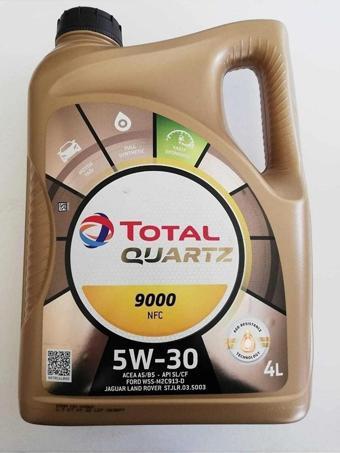 Total Quartz 9000 Future Nfc 5W-30 4 Litre Motor Yağı (Üretim Yılı: 2023)