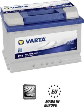 Varta Akü 12V 74Ah 680 Cca Blue Dynamic E11 (Üretim Tarihi: 2022)