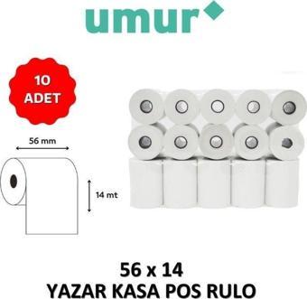 Umur Yazar Kasa Pos Rulosu 56mm x 14mt - 10 Adet