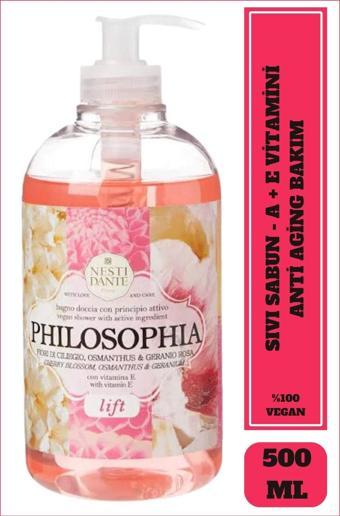 Sıvı Sabun Philosophia Lift  A ve E Vitaminli Sıkılaştırıcı Vegan Bakım 500 ml