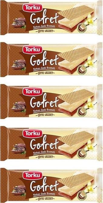 Torku Gofret Kakao-Vanilya 142 gr 5 li