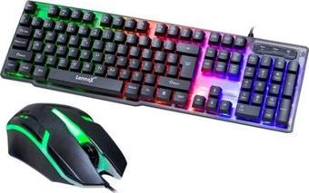 Axya LENNOX LX-T30 2SÜPER OYUNCU  Rgb Işıklı Klavye Mouse Set