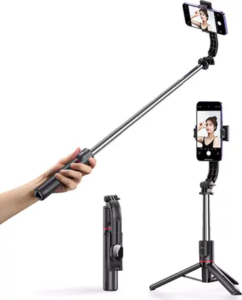 USAMS 2in1 Bluetooth Kumandalı Tripod ve 360° Selfie Çubuğu ZB256