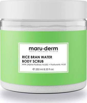 Maru.Derm Body Scrub | Pirinç Suyu Vücut Peelingi | AHA + Hyaluronik Asit 250 ML