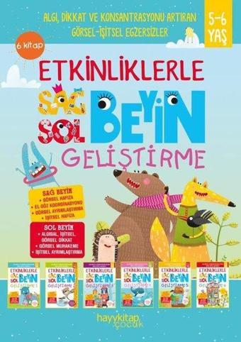 Etkinliklerle Sol Beyin Geliştirme Seti - 6 Kitap Takım - 5-6 Yaş - Canan Öztürk - Hayykitap