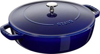 Staub La Cocotte Sote Tenceresi Chistera | Döküm Demir | 24 Cm | Koyu Mavi