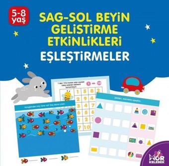 Eşleştirmeler 5 - 8 Yaş Mor Kelebek: Sağ - Sol Beyin Geliştirme Etkinlikleri - Kolektif  - Halk Kitabevi Yayınevi