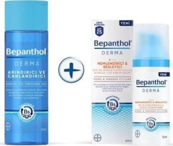Bepanthol SPF25 Günlük Yüz Bakım Kremi 50 ml + Bepanthol Yüz Temizleme Jeli 200 ml