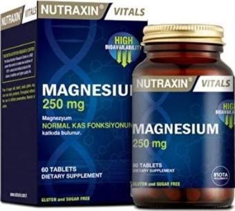 Nutraxin Magnesium Citrate | Magnezyum Takviyesi 60 Tablet