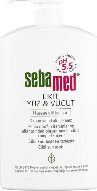 Sebamed Hassas Ciltler İçin Likit Yüz ve Vücut Temizleyici 1000 ml