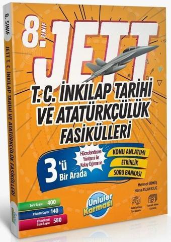 Ünlüler 8. Sınıf T.C İnkılap Tarihi ve Atatürkçülük JETT Soru Fasikülleri Ünlüler Yayınları - Ünlüler Karması Yayınları