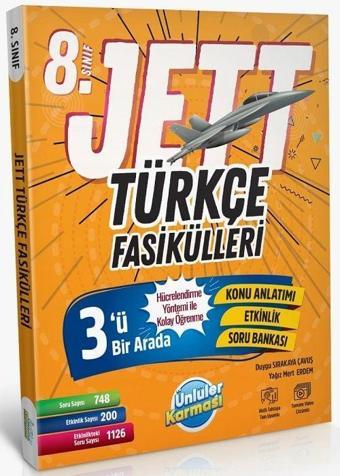 Ünlüler 8. Sınıf Türkçe JETT Soru Fasikülleri Ünlüler Yayınları - Ünlüler Karması Yayınları