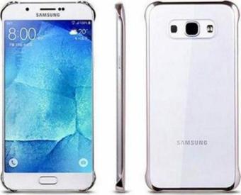 Samsung A8 2018 Şeffaf Arka Kapak Altın FA00098KGD