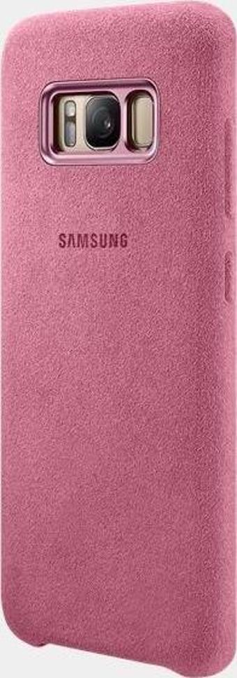 Samsung S8 Alcantara Kılıf Pembe EF-XG950APEGWW