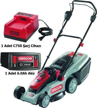 Oregon LM300 Şarjlı Çim Biçme Makinesı 36V 6.0Ah + C750