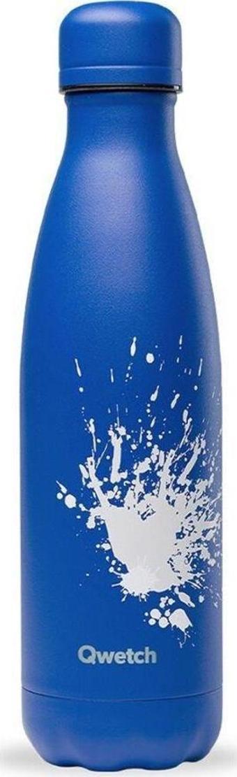 Qwetch QD3361 Sprey Desenli Isı Yalıtımlı 500ml Termos - Mavi