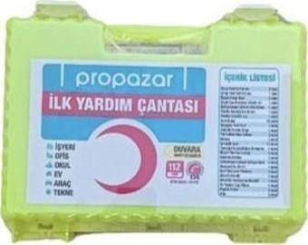 Askı Aparatlı İlk Yardım Seti Ev-İş yeri-Outdoor-Kamp 55 Parça Sarı Renk