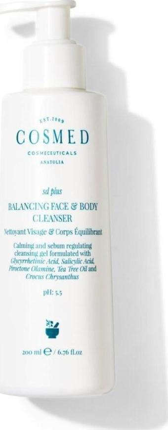 Cosmed SD Plus Balancing Face & Body Cleanser 200 ml