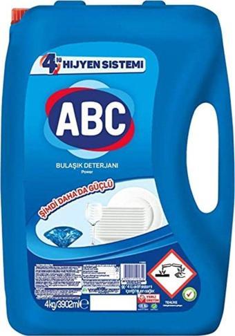 Abc Sıvı Bulaşık Deterjanı Power 4 Kg