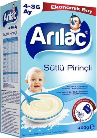 Arı Lac Instant Ek Gıda Sütlü Pirinçli 400 Gr