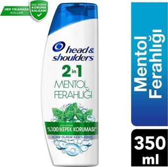 Head&Shoulders Mentol Ferahlığı 2'Si 1 Arada Kepeğe Karşı Etkili Şampuan 350 Ml