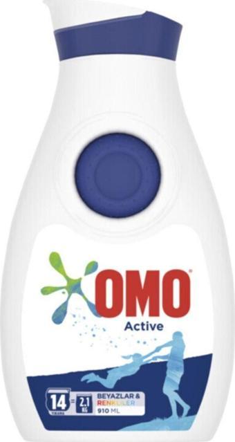 Omo Çamaşır Deterjanı Beyazlar Ve Renkliler 910 Ml 14 Yıkama