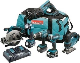 Makita DLX6068PT Vidalama Kırıcı ve Kesme Seti 6 Parça 18V 5.0Ah