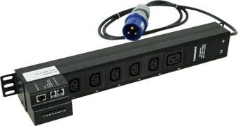 IP PDU 5xC13 1xC19 SOKET SİGORTALI 16A COMMANDO FİŞ 1,5mt