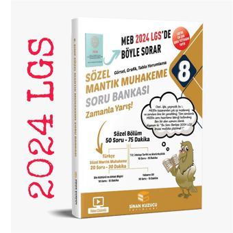 Sinan Kuzucu Yayınları 8. Sınıf Mantık Muhakeme Soru Bankası  - Sinan Kuzucu Yayınları