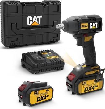 CAT DX72 18Volt/4.0Ah Li-ion Çift Akülü Şarjlı 350Nm Kömürsüz Profesyonel Somun Sıkma