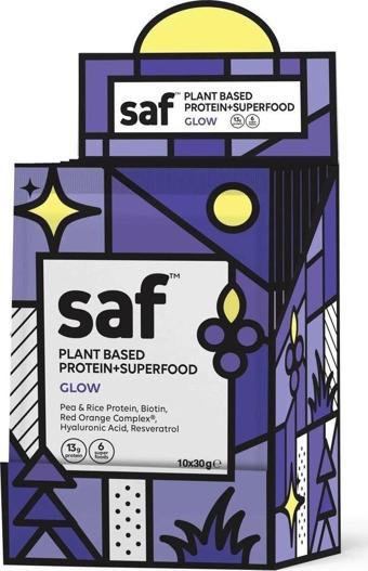 Saf Nutrition Bitkisel Protein & Superfood Glow Mix 30 g x 10 Saşe