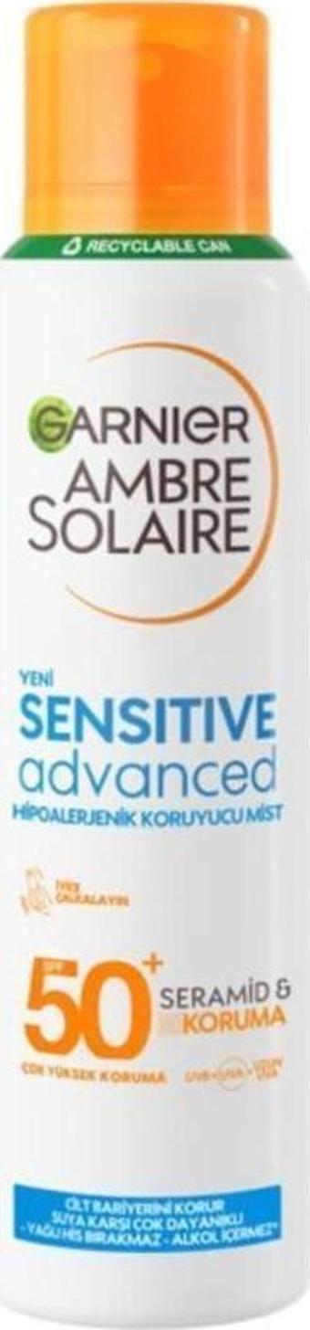 Garnier Ambre Solaire Sensitive Advanced SPF 50+Mist Güneş Spreyi 150 ml