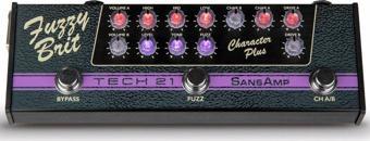 Tech 21 SansAmp Character Plus Fuzzy Brit Gitar Pedalı (CPSFB)