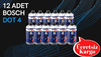 Fren Hidroliği Dot 4 Bosch  500 Ml X 12 Adet