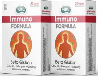 NBL Immuno Formula Selenyum Beta Glukan 30 Tablet 2 Adet