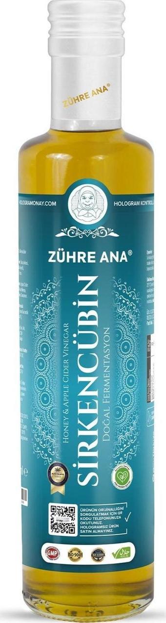 Zühre Ana İbni Sina Sirkencübin Prebiyotik Sirke 250 Ml