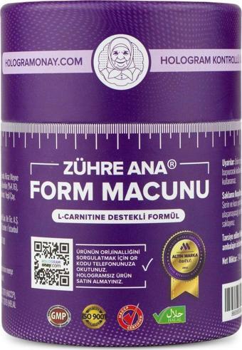 Zühre Ana L-carnitine Destekli Form Macunu Orijinal Hologramlı Ürün