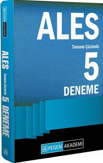 2024 ALES Tamamı Çözümlü 5 Deneme - Pegem Akademi Yayıncılık