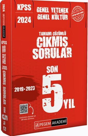 2024 KPSS Genel Yetenek Genel Kültür Çıkmış Sorular Son 5 Sınav - Pegem Akademi Yayıncılık