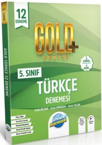5. Sınıf Türkçe Gold Serisi 12 Deneme Ünlüler Karması - Ünlüler Karması